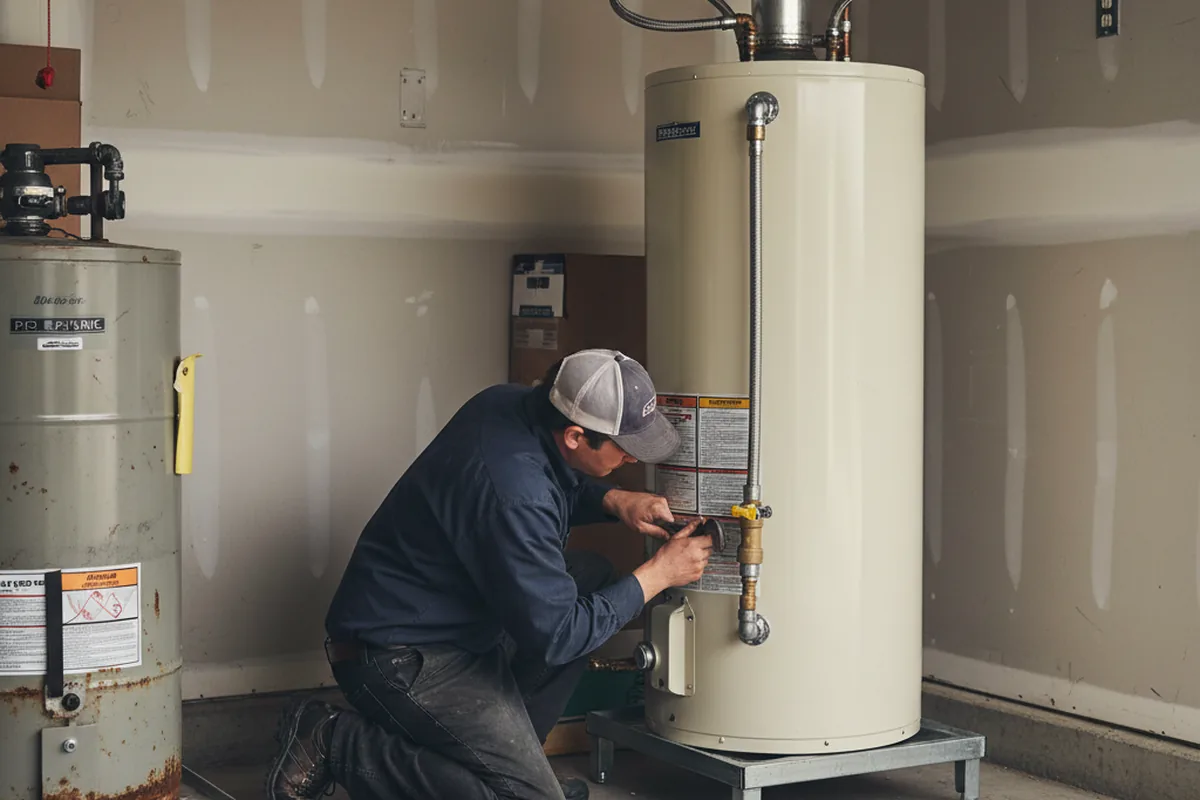 Water heater and shutoff valve replacement in Dover Plains